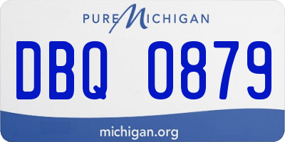 MI license plate DBQ0879