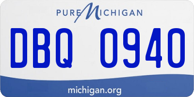 MI license plate DBQ0940