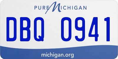 MI license plate DBQ0941