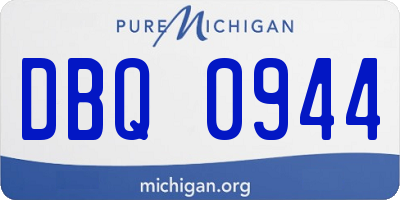 MI license plate DBQ0944