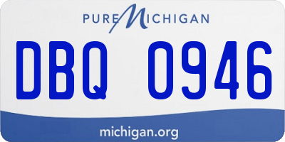 MI license plate DBQ0946