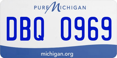 MI license plate DBQ0969