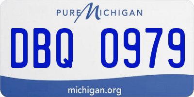 MI license plate DBQ0979