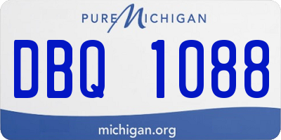 MI license plate DBQ1088