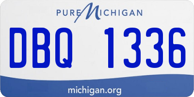 MI license plate DBQ1336