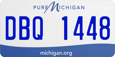 MI license plate DBQ1448