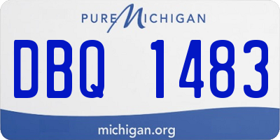 MI license plate DBQ1483