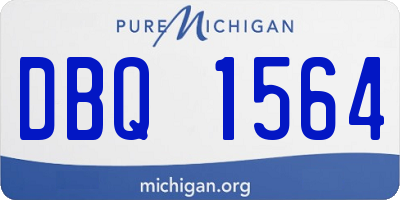 MI license plate DBQ1564