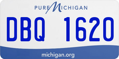 MI license plate DBQ1620