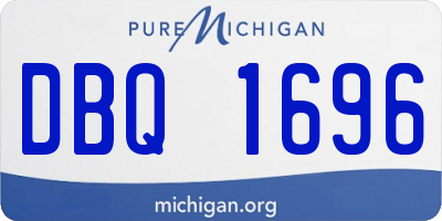 MI license plate DBQ1696