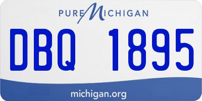 MI license plate DBQ1895