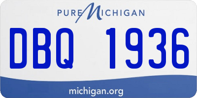 MI license plate DBQ1936
