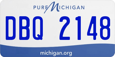 MI license plate DBQ2148