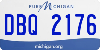 MI license plate DBQ2176