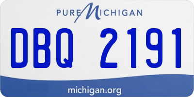 MI license plate DBQ2191