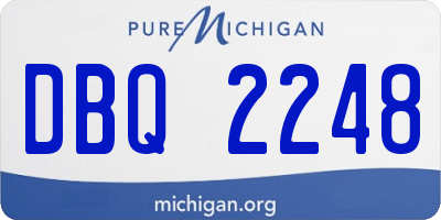 MI license plate DBQ2248