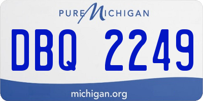 MI license plate DBQ2249