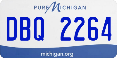 MI license plate DBQ2264