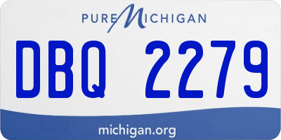 MI license plate DBQ2279