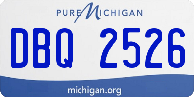 MI license plate DBQ2526