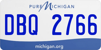 MI license plate DBQ2766