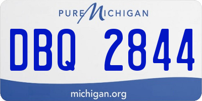 MI license plate DBQ2844
