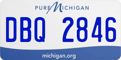 MI license plate DBQ2846