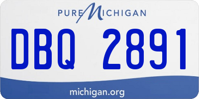 MI license plate DBQ2891