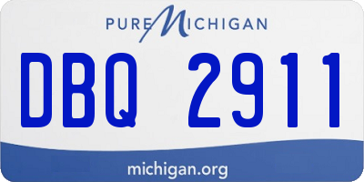 MI license plate DBQ2911