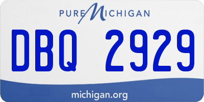 MI license plate DBQ2929