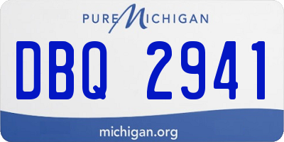 MI license plate DBQ2941