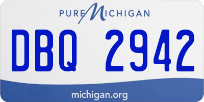 MI license plate DBQ2942