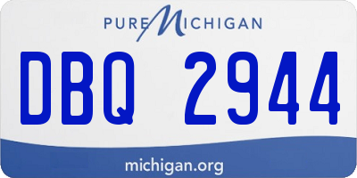 MI license plate DBQ2944