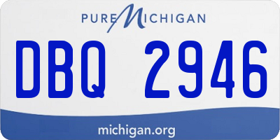 MI license plate DBQ2946