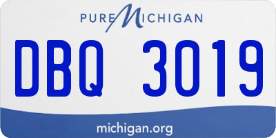 MI license plate DBQ3019