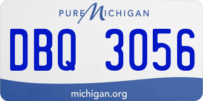 MI license plate DBQ3056