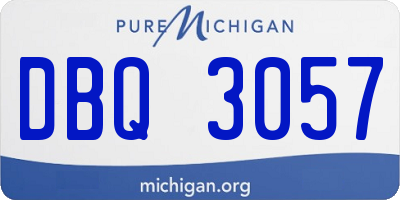 MI license plate DBQ3057