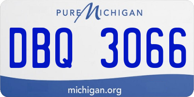 MI license plate DBQ3066