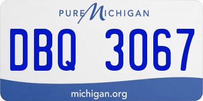MI license plate DBQ3067