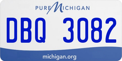 MI license plate DBQ3082
