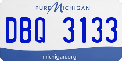 MI license plate DBQ3133