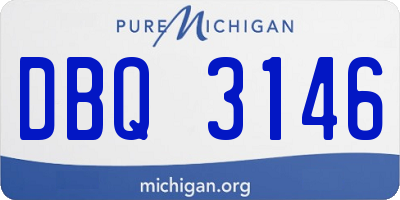 MI license plate DBQ3146