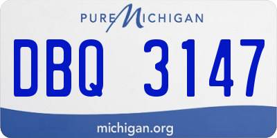 MI license plate DBQ3147