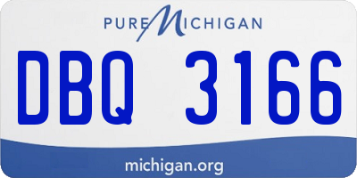 MI license plate DBQ3166