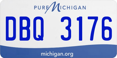 MI license plate DBQ3176