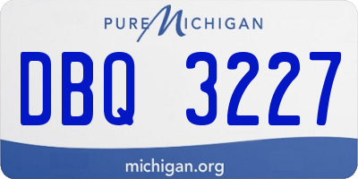 MI license plate DBQ3227