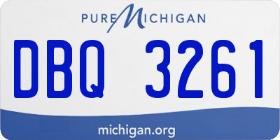 MI license plate DBQ3261