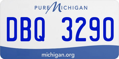MI license plate DBQ3290