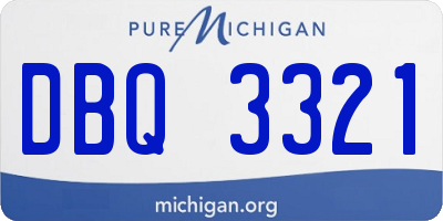 MI license plate DBQ3321