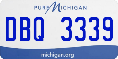 MI license plate DBQ3339